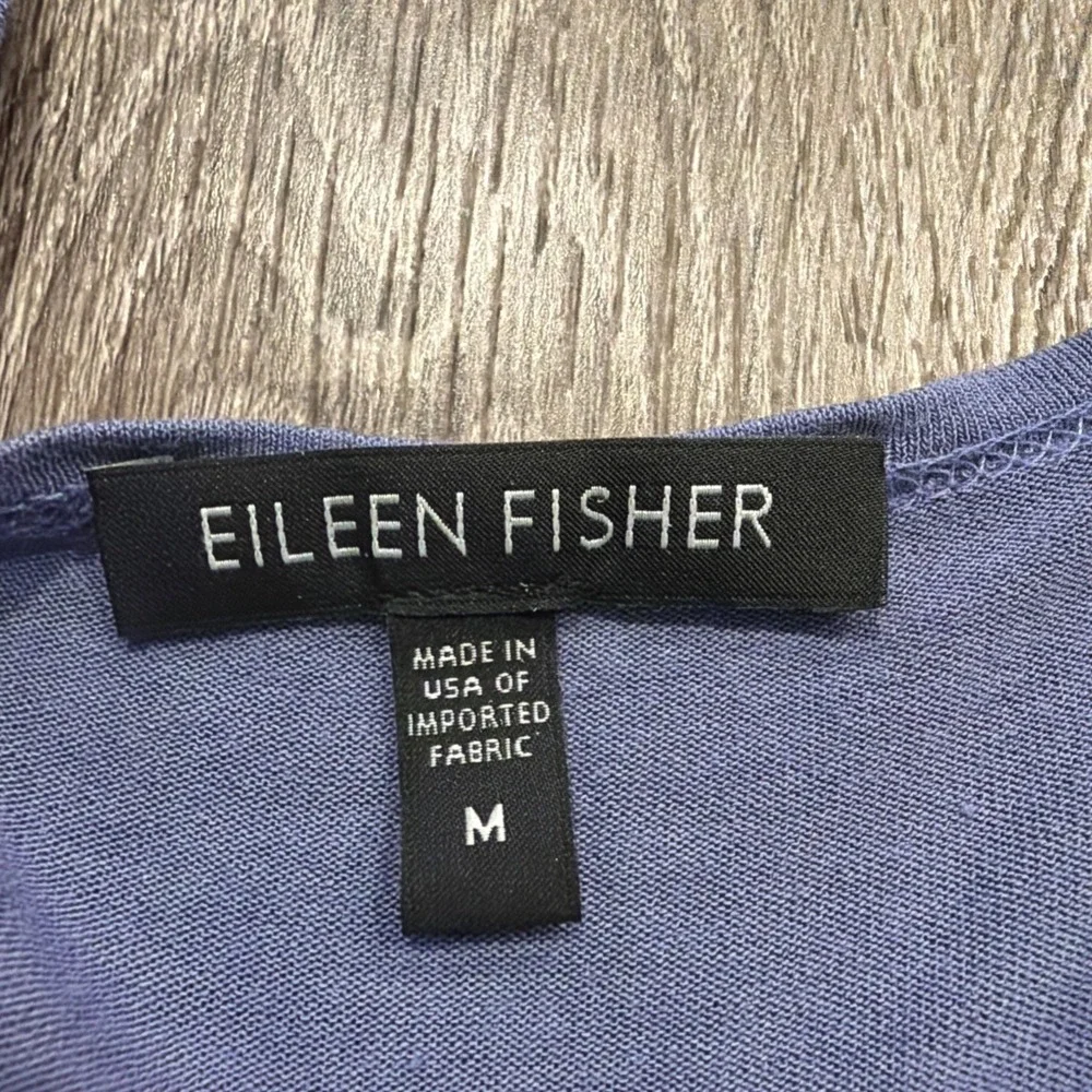 Eileen Fisher Jersey Stretch Scoop Neck Tunic Sz, Medium Purple‎